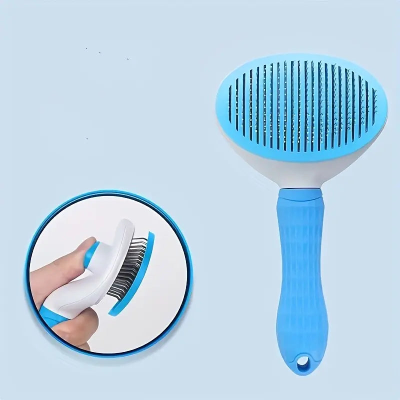 Pet Hair Remover, Floating Cleaning Mechanism, One-Button Design, Durable Material, Easy Cat Dog Hair Removal Tool
