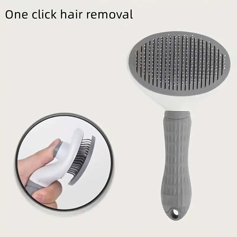 Pet Hair Remover, Floating Cleaning Mechanism, One-Button Design, Durable Material, Easy Cat Dog Hair Removal Tool